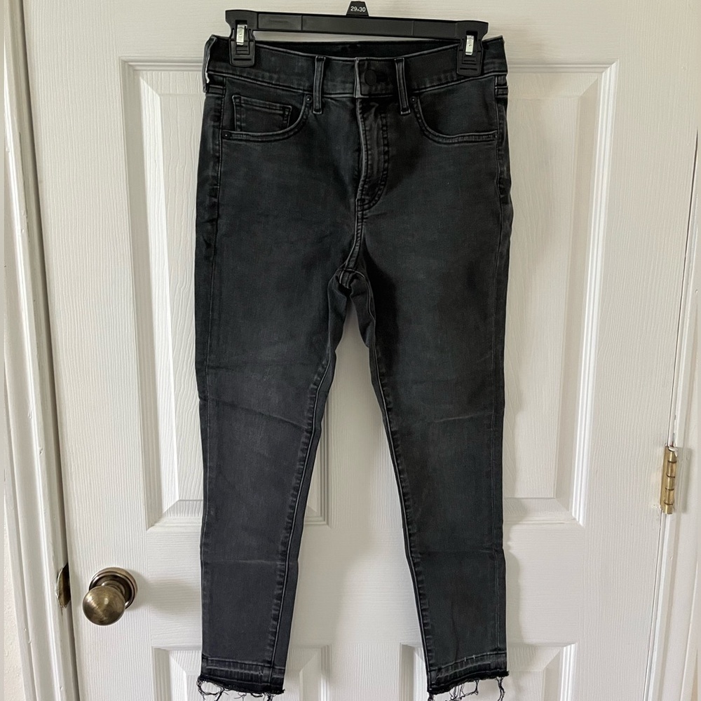 Express Charcoal Ankle Jeans for Women